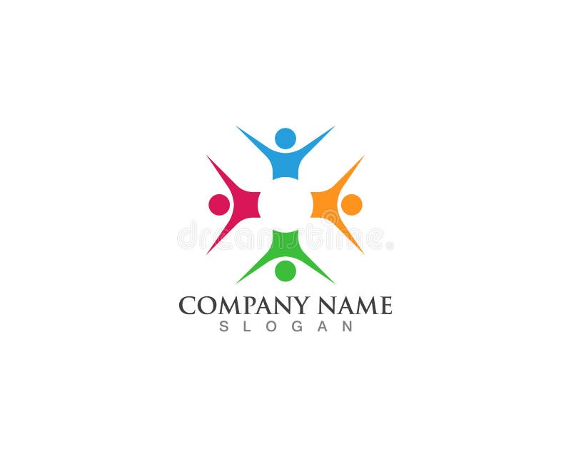 Community Group Logo and Symbol Stock Illustration - Illustration of ...