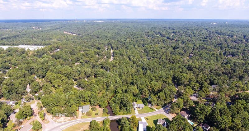 Aerial view of Lake Forest Neighborhood in Daphne, Alabama