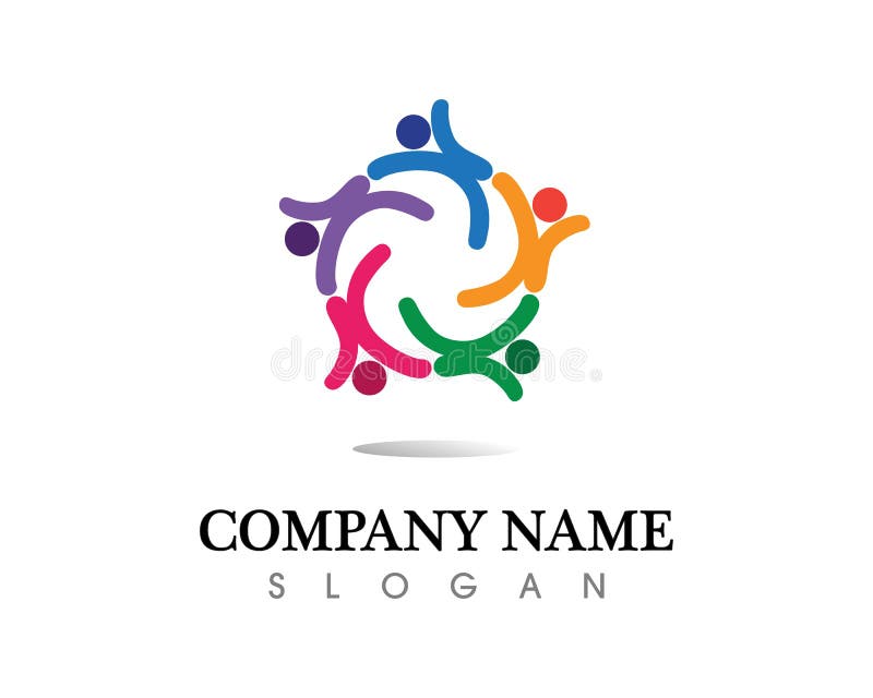 Community people care logo and symbols template stock illustration Community people care logo and symbols template stock illustration