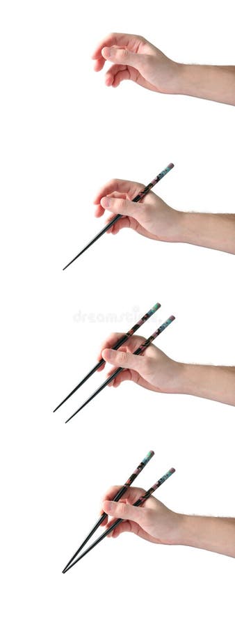 Como segurar chopsticks foto de stock royalty free Como segurar chopsticks foto de stock royalty free
