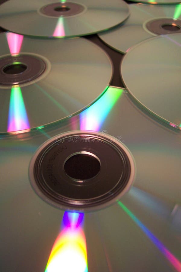 Compact discs stock images