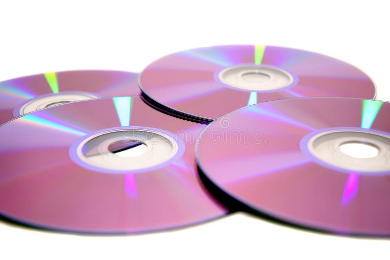 Compact disk stock photo. Image of recordable, white 18622968