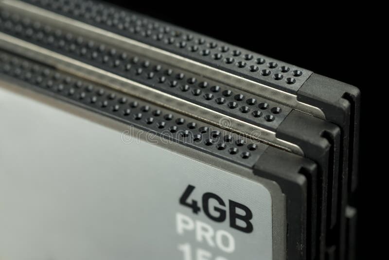 Compact Flash Card stock photo. Image of business, memory 3046