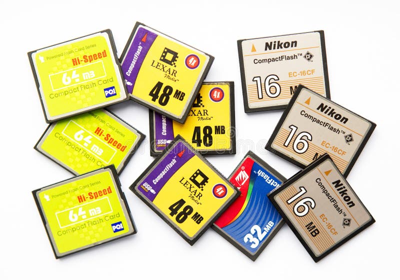 Compact flash memory cards