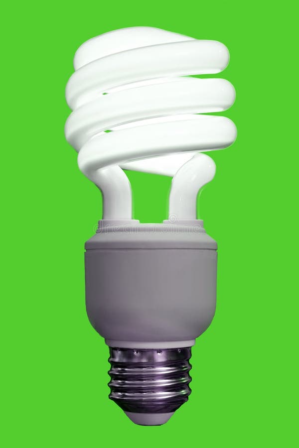 Compact Fluorescent Bulb stock photo. Image of light, emit 3580242