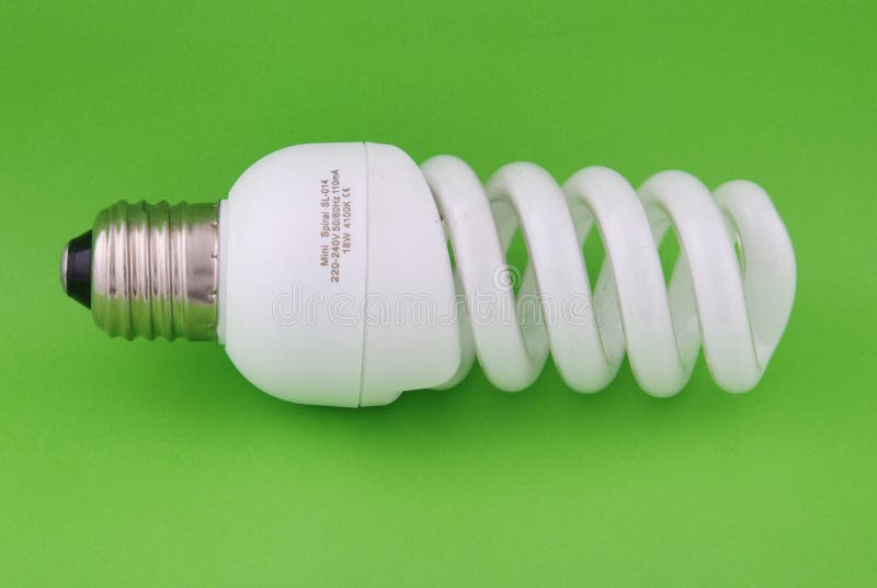 Compact Fluorescent Light Bulb Stock Image Image of energy