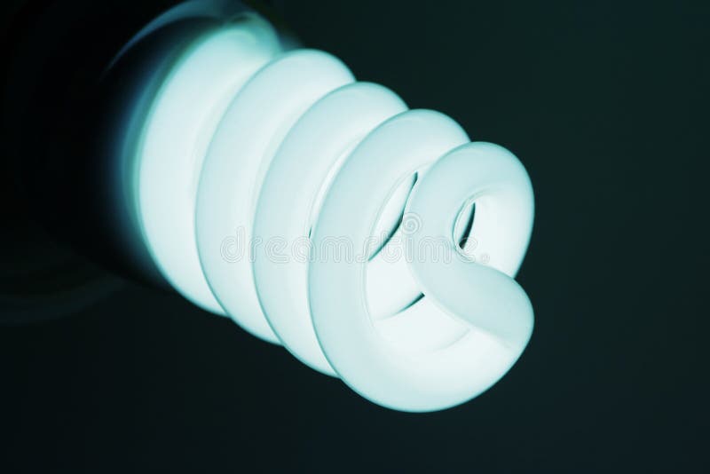 Compact Fluorescent Light Bulb. Stock Image Image of energy