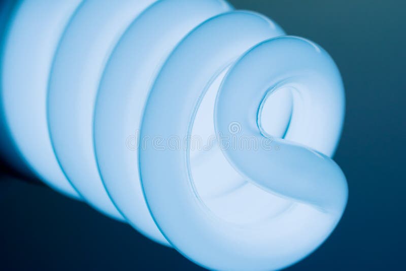 Compact Fluorescent Light Bulb. Stock Photo Image of economical