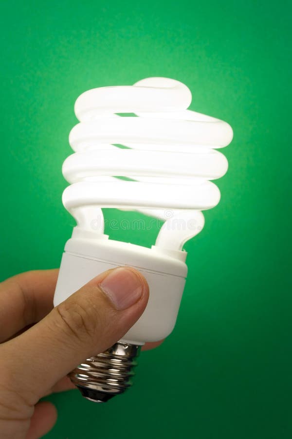 Compact Fluorescent Lightbulb Stock Image Image Of Power Energy