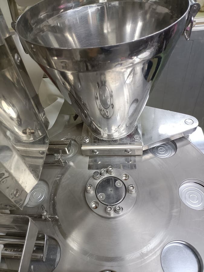 Compact powder pressing machine photo royalty free stock images