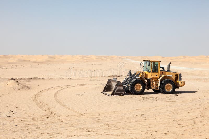 Compact wheel loader stock photography