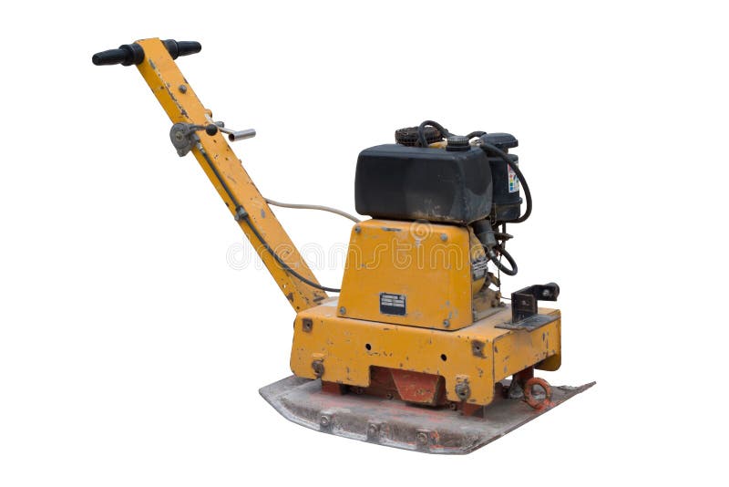 Compactor isolated on white stock image