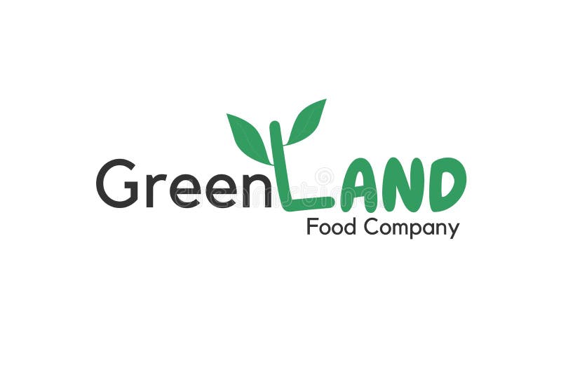 Green Land Logo. stock illustration. Illustration of sign - 231066732