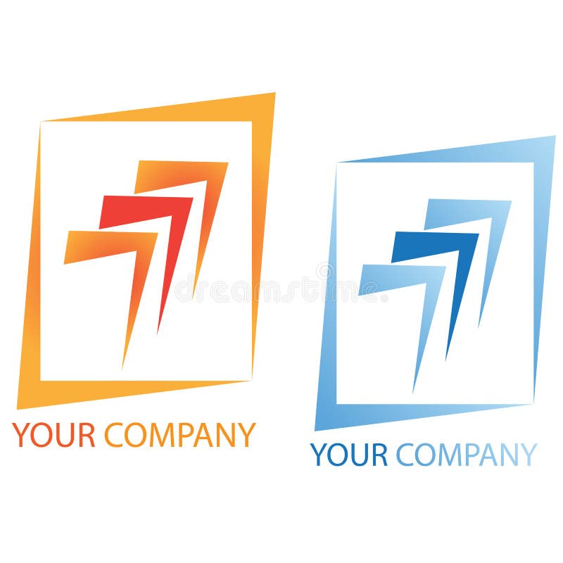 Company business logo stock illustration