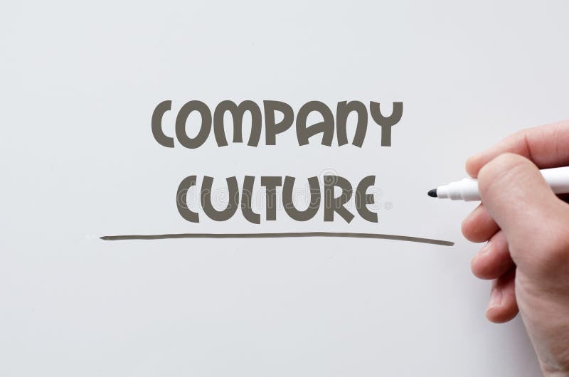 Company culture written on whiteboard