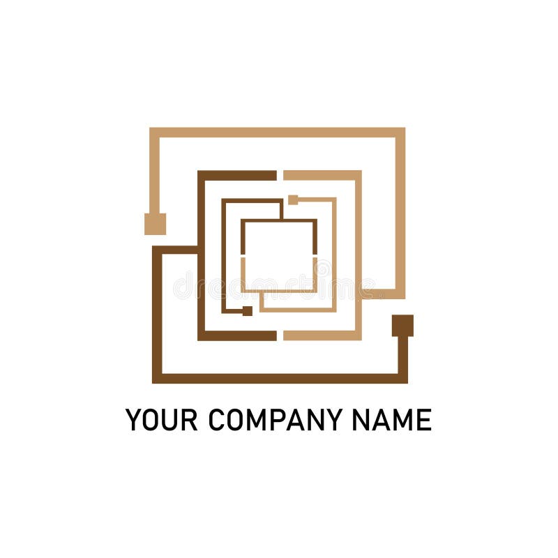 Company logo design for entrepreneur and business ,Vector design elements for your company logo. stock illustration