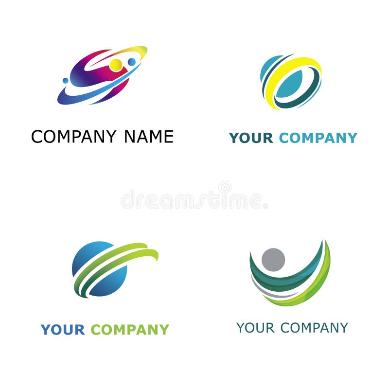 Company logos stock vector. Illustration of black, logo - 5172399