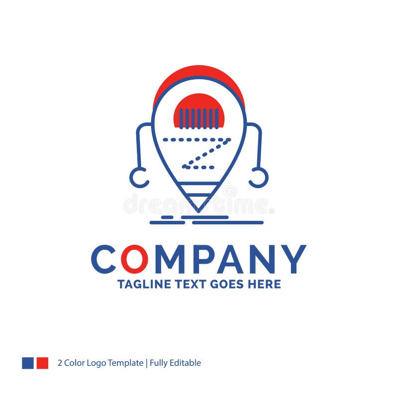 Company Name Logo Design For Android, beta, droid, robot, Techno vector illustration