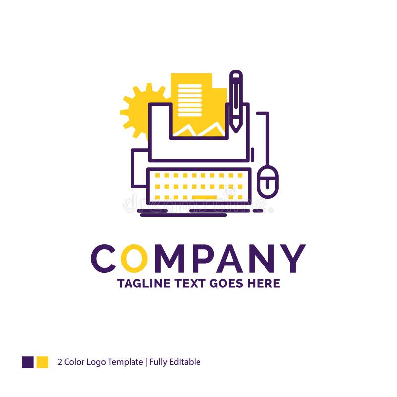 Company Name Logo Design For Type Writer Paper Computer Paper