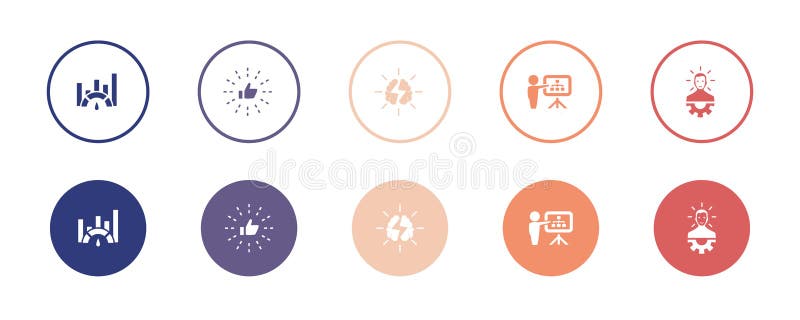 Comparação de práticas recomendadas ilustração stock