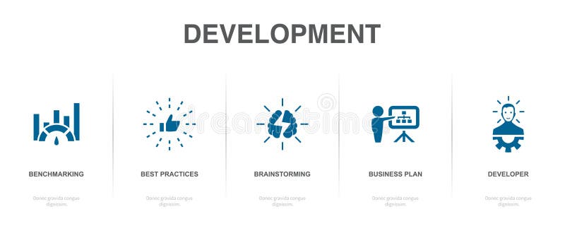 Comparação de práticas recomendadas ilustração stock