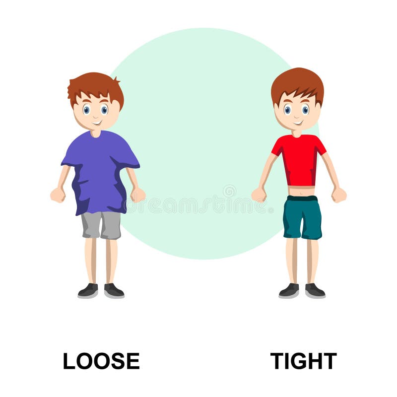 Comparison Adjective Child Explanation Card Stock Vector Illustration