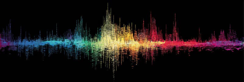Comparison of Colorful Audio Waveforms Representing Various Latin Music Genres Showcasing Their Unique Rhythms and