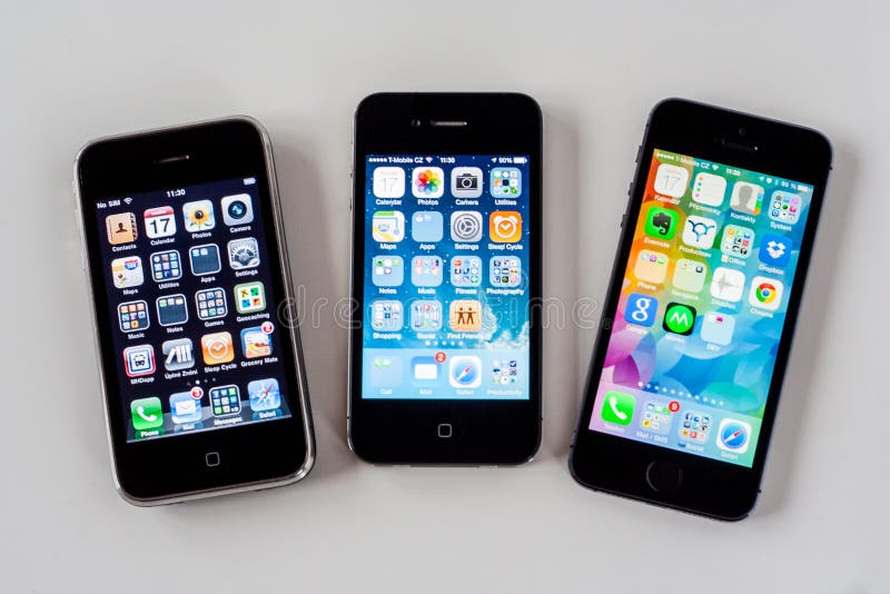 Comparison of iPhone 3G, 4 and 5S. Comparison of iPhone 3G, 4 and 5S