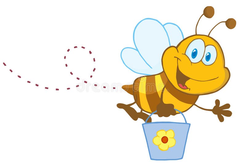 Compartimiento Del Vuelo De La Abeja Del Personaje De Dibujos Animados  Ilustración del Vector - Ilustración de abejas, arte: 15552690