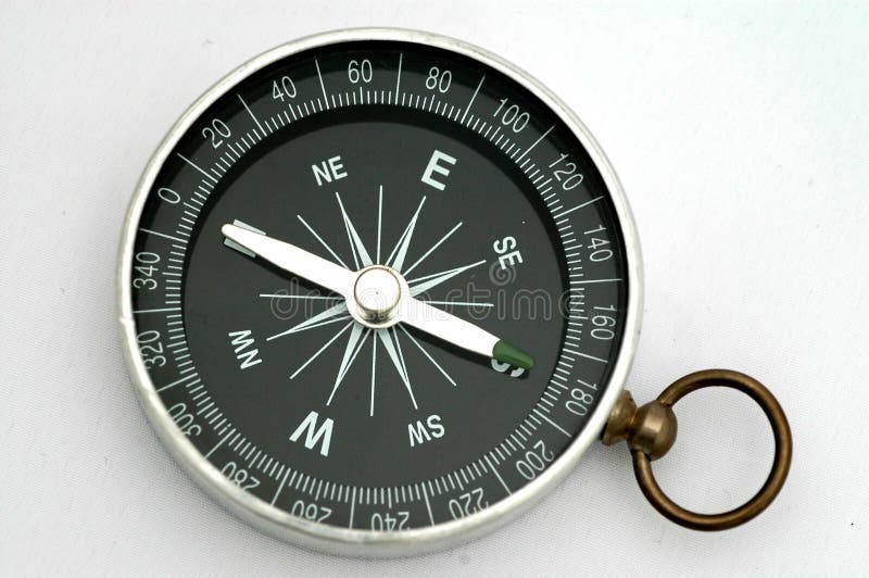 A single compass on white background.