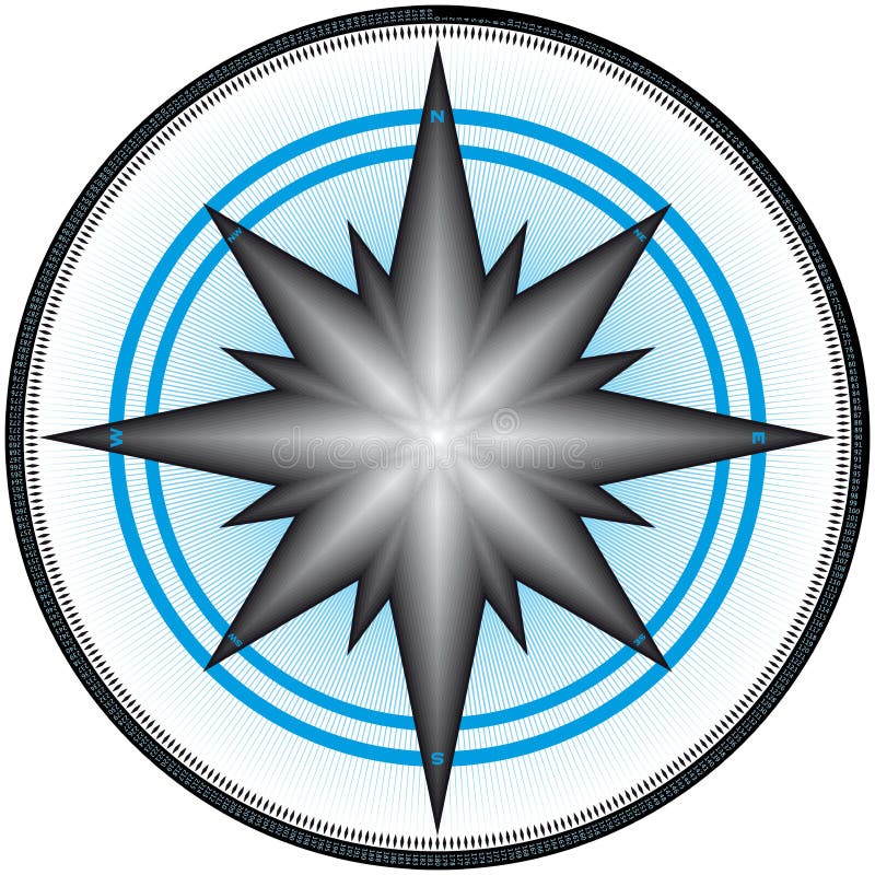 Compass Design (4) stock illustration