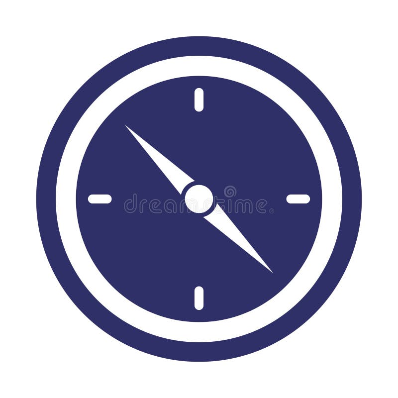 Compass glypy with color background vector icon which can easily modify or edit stock illustration