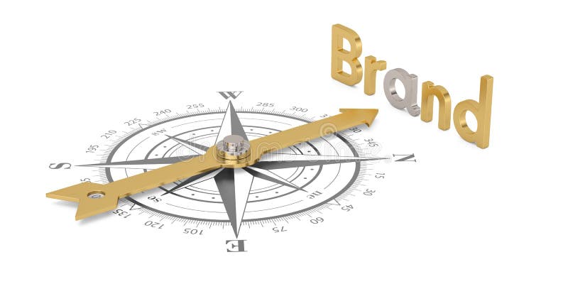 Compass with Gold Brand Isolated on White Background 3D Illustration. Stock Illustration - Illustration of arrow, survey: 126838041 Compass with Gold Brand Isolated on White Background 3D Illustration. Stock Illustration - Illustration of arrow, survey: 126838041