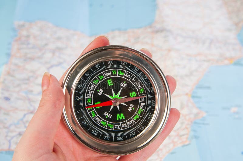 Compass in the hand