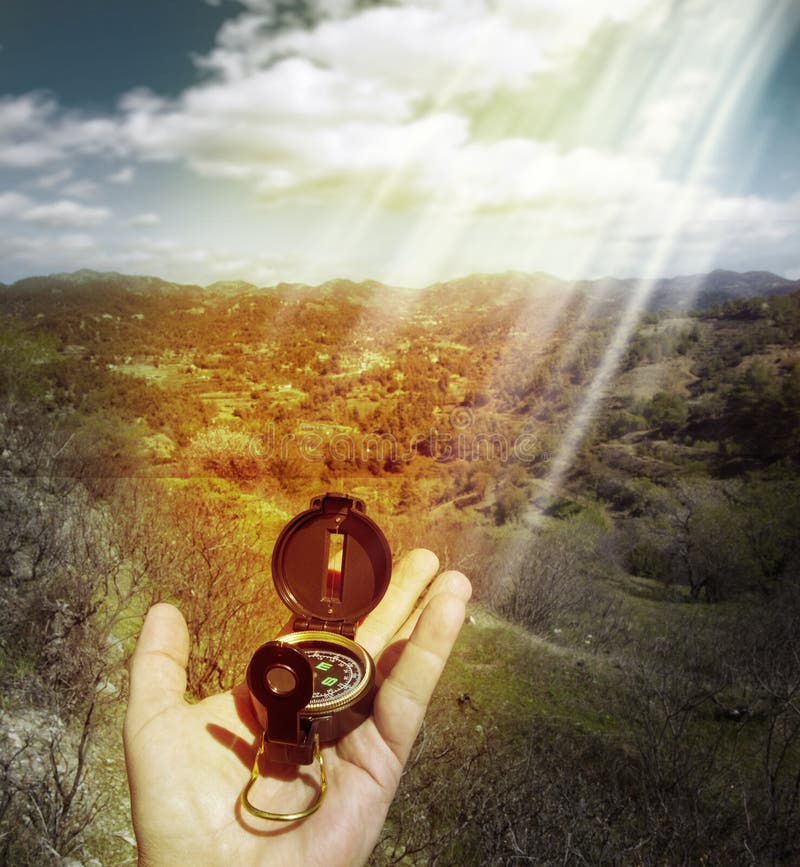 Compass in the hand