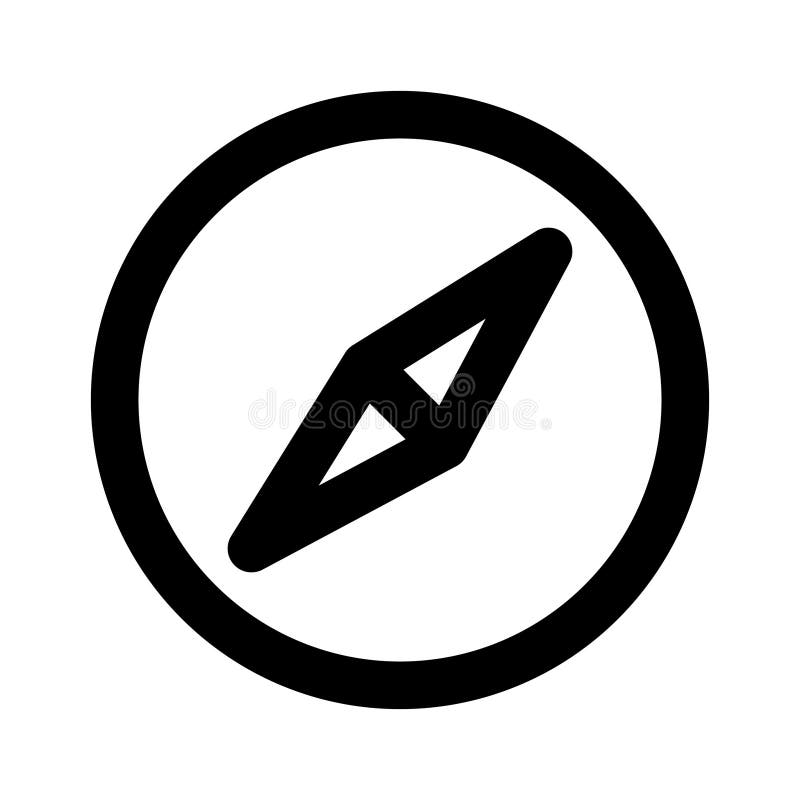 Compass Line Style vector icon which can easily modify or edit stock illustration