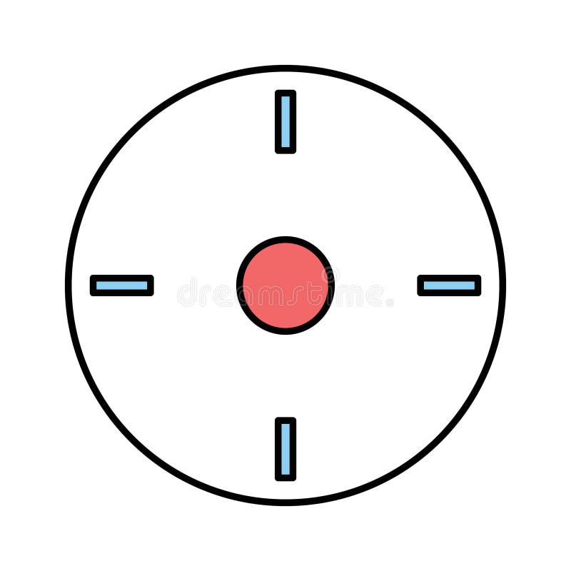 Compass Line vector icon which can easily modify or edit royalty free illustration