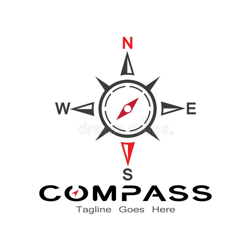 Compass Logo, Icon and Symbol. Ilustration Design Stock Illustration