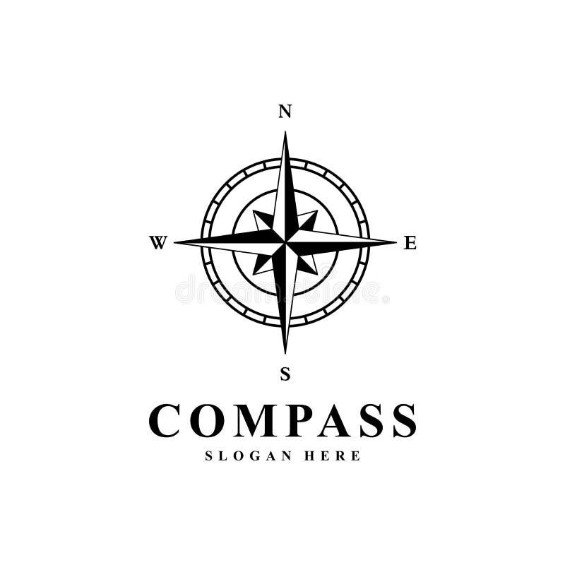 Compass Logo Design Concept. Compass Logo Idea. Stock Vector