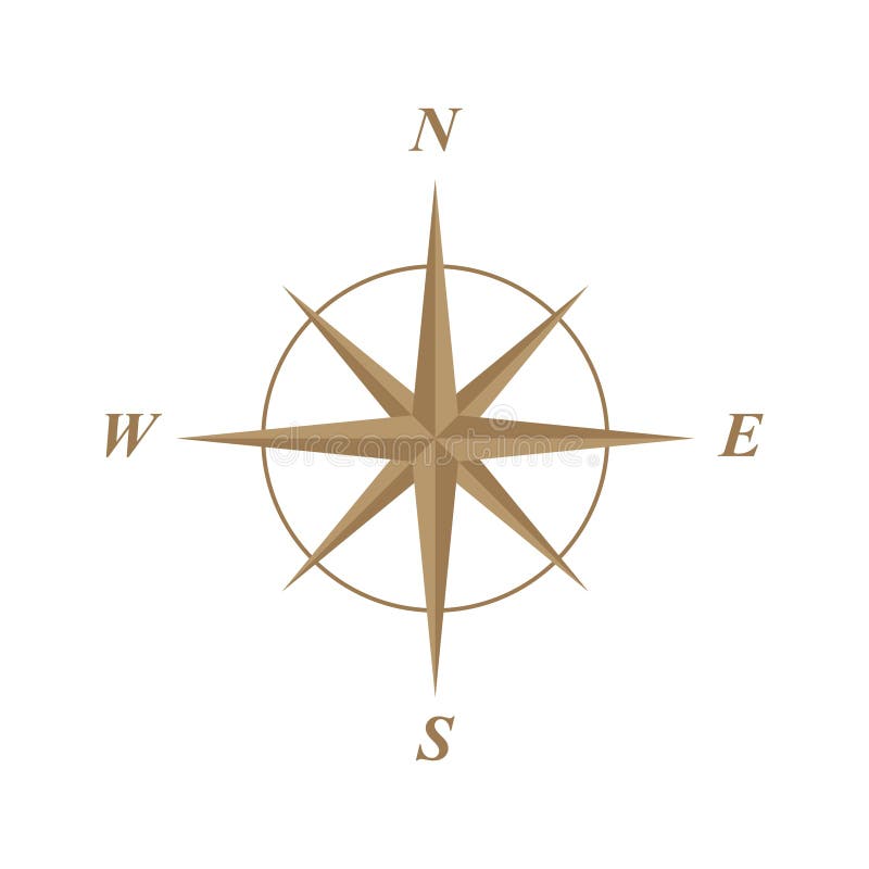 Compass rose illustration