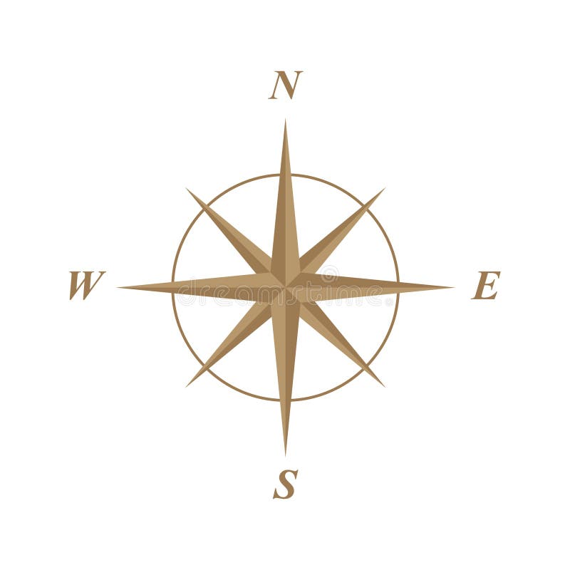 Compass rose illustration stock illustration