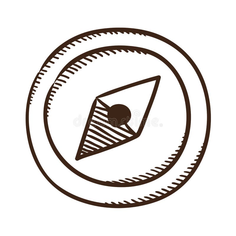 Compass symbol. vector illustration