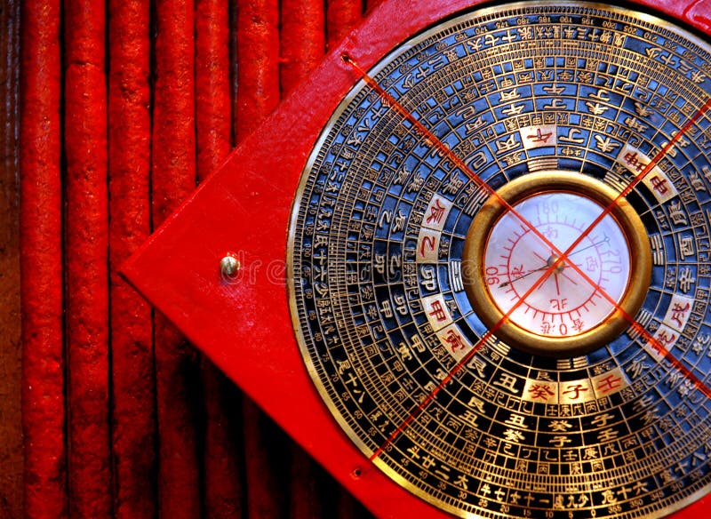 Detail of a chinese luopan compass , used in fengshui analysis in China. Detail of a chinese luopan compass , used in fengshui analysis in China.