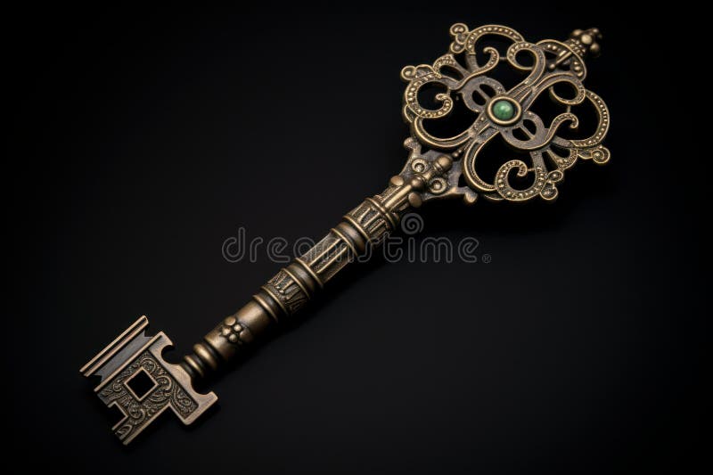 Compelling Ancient magic key. Generate Ai royalty free stock images