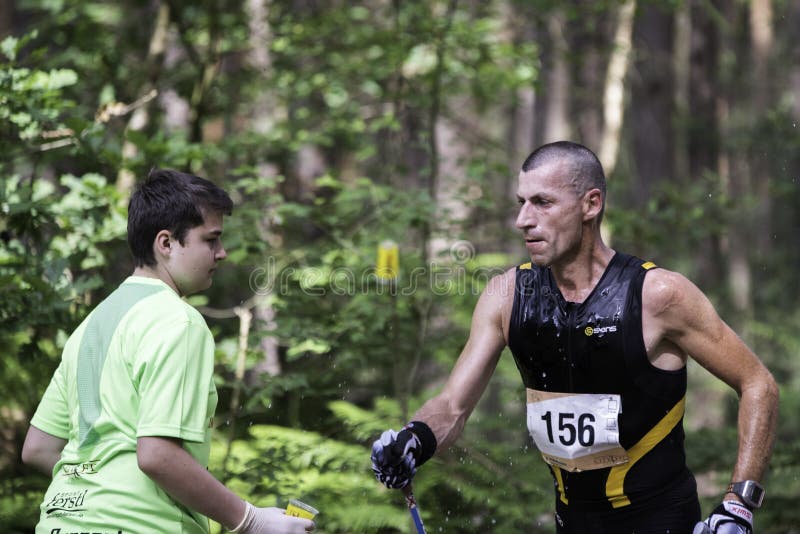 Competencia que camina del nordic fotos de archivo libres de regalías