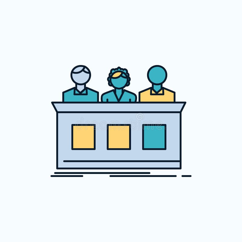 competition, contest, expert, judge, jury Flat Icon. green and Yellow sign and symbols for website and Mobile appliation. vector stock illustration competition, contest, expert, judge, jury Flat Icon. green and Yellow sign and symbols for website and Mobile appliation. vector stock illustration