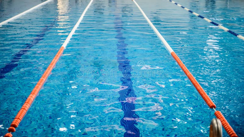 Competition Swimming Pool Stock Photo Image Of Cross 186031226