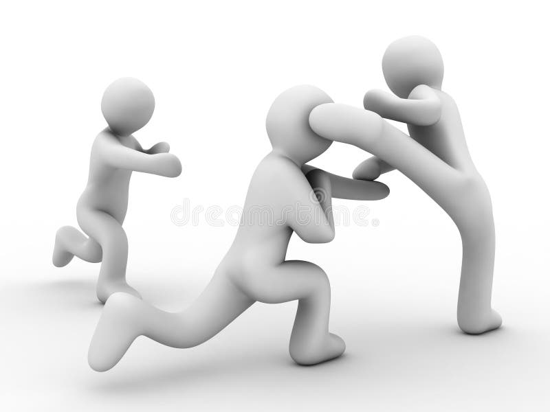 Competitions on karate vector illustration