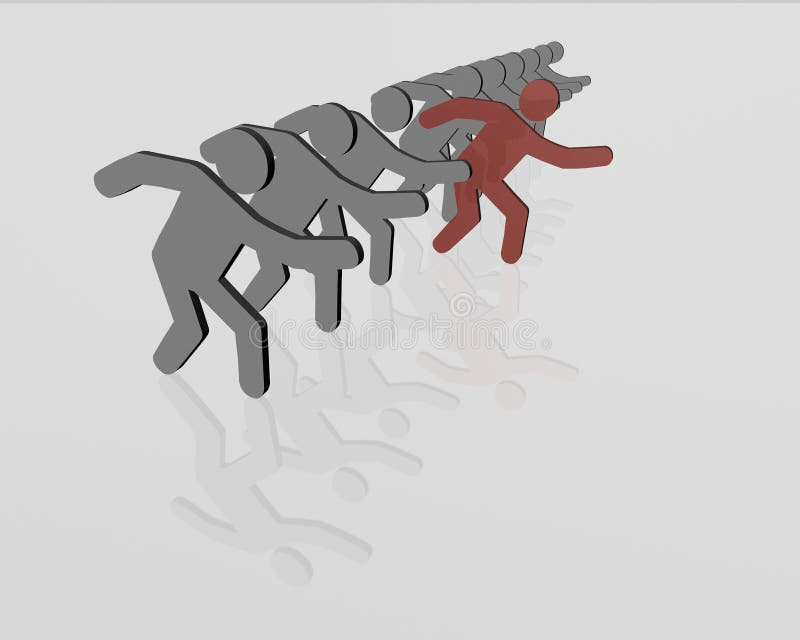 Competitive advantage stock illustration Competitive advantage stock illustration