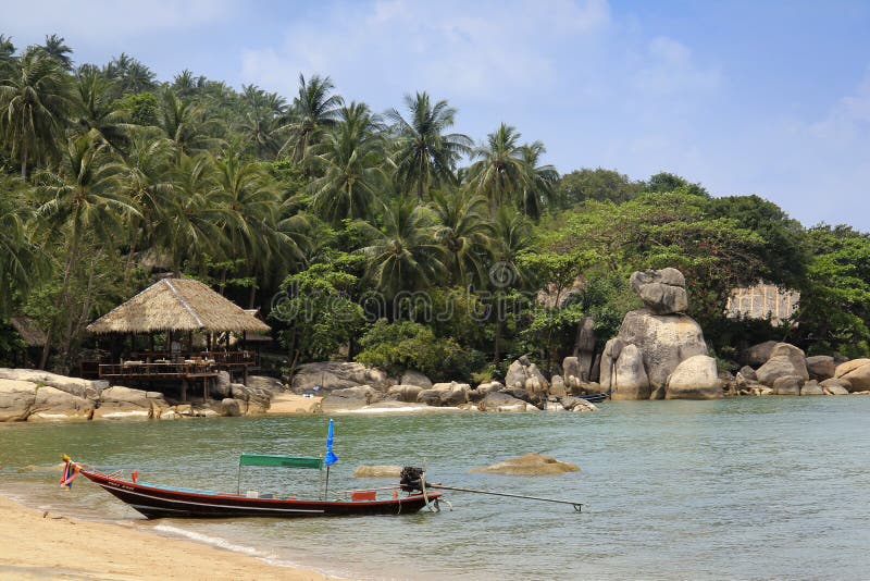 Complejo playero Tailandia de tao de la KOH foto de archivo libre de regalías